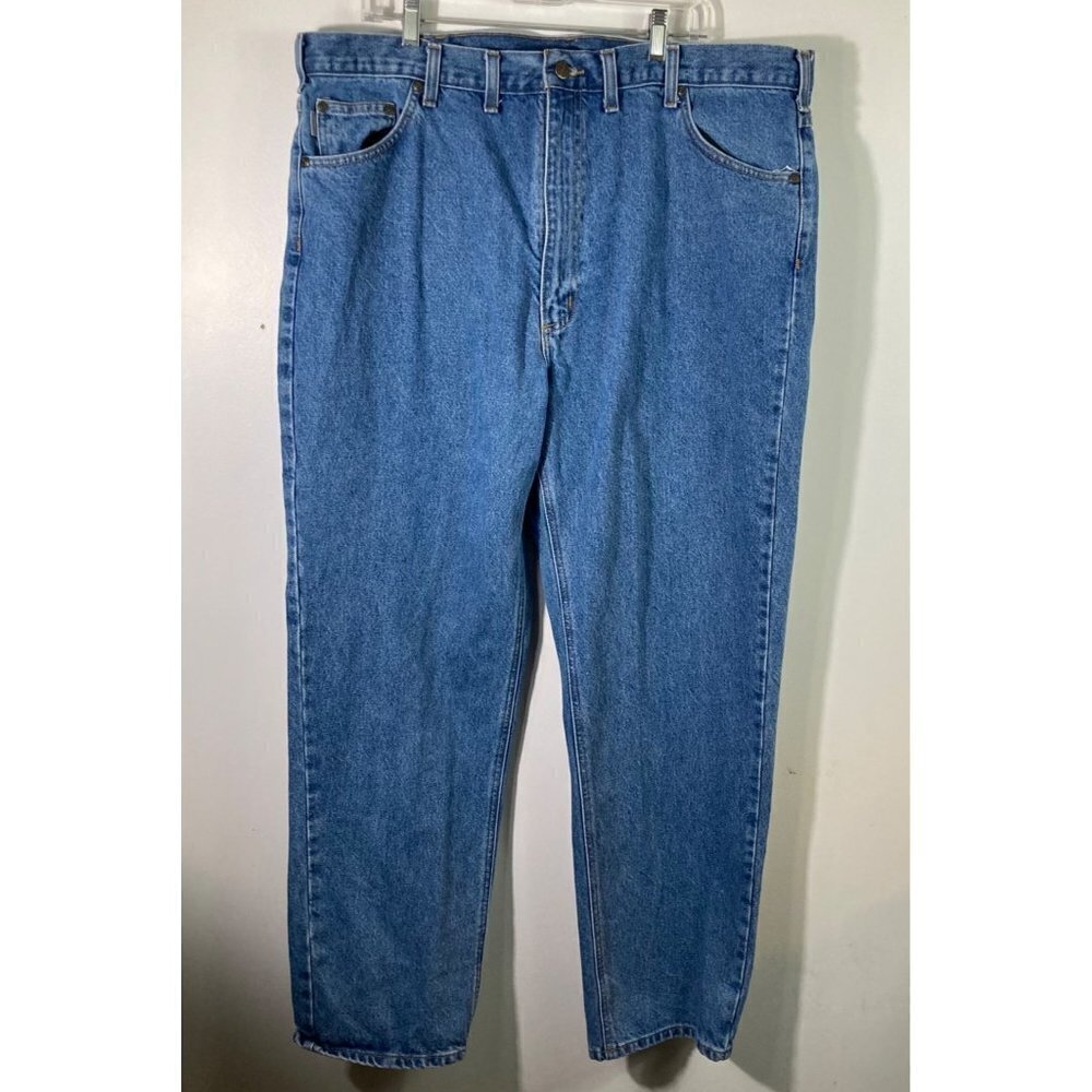 Mens Carhartt Blue Jeans B18STW 44 x 32 #‎ 2